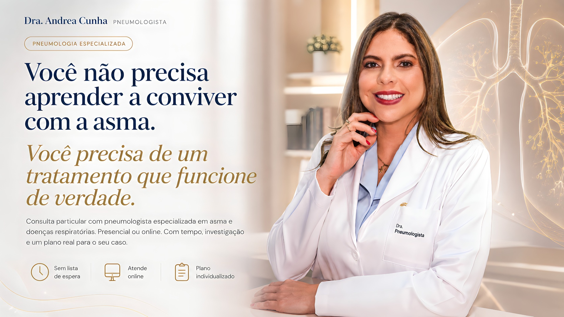 Dra. Andrea Cunha — Pneumologista